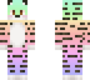 pastel rainbow tigre