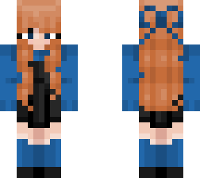 redhead blue