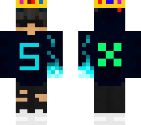 black hoodie with s name and with glasses