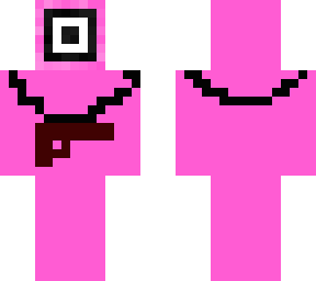 square squid game guard with gun