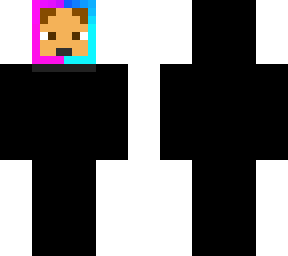 blue, pink, and black hoodie person