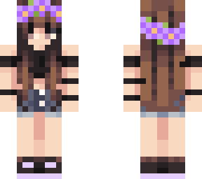 purple flower girl