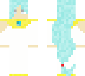 white person with turquoise hair
