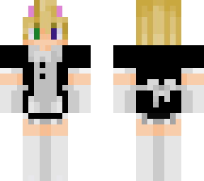 justin in a maid dress