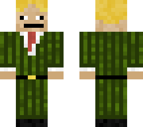 green suit