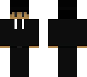 random black suit  guy