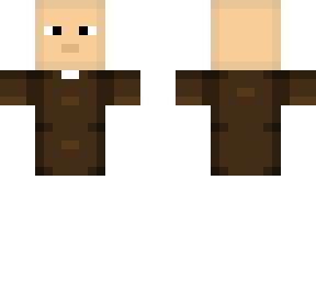 man with brown shirt