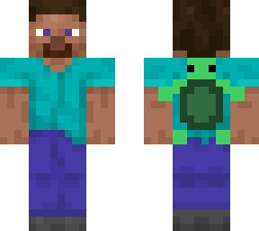 steve with turtle on back