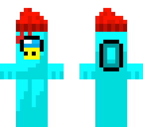 among us (my oc's : cyan, stickiy)