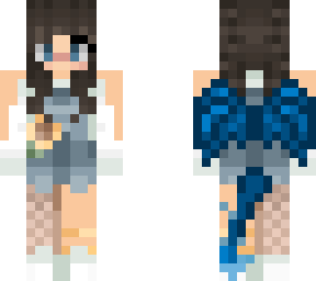 blue dragon girl - student skin
