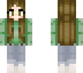 green sweater