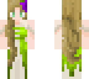 peasant girl green dress