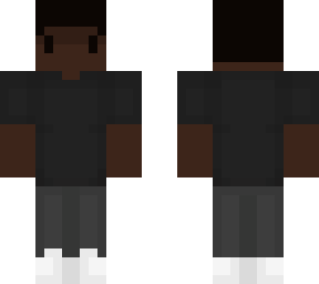 black shirt afro guy