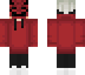 demon boy with red oni mask