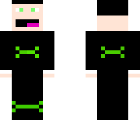 happy guy with cool green design