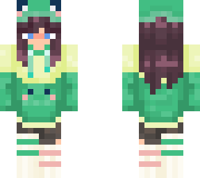 matching frog outfit (fem + long shorts version)