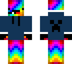 rainbow derp with headset and gloves