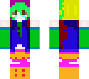 colorful skin.