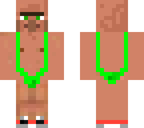 sunbathing villager