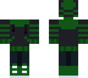 green stripped hoodie outfit