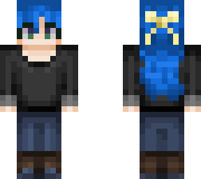 v_blue normal human cloths
