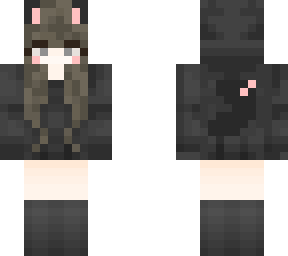 cute cat hoodie girl