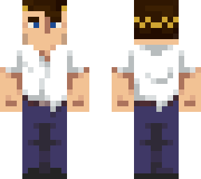 white shirt w crown