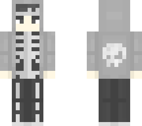 goth boy - skeleton hoodie - skull