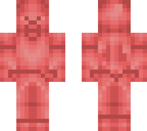 half of red steve (pastel red steve)