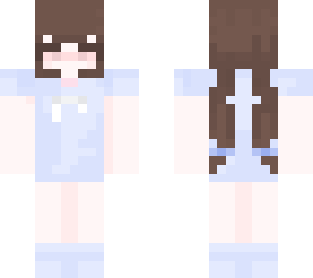 light blue cute skin