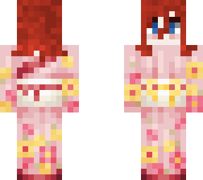red hair kimono