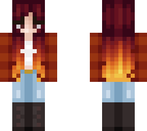 red ombre hair girl
