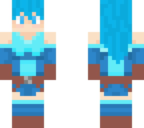 blue girl