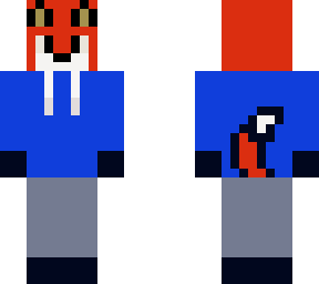 fox with hoodie