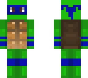 blue ninja turtle skin