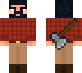 josuke part 8 (lumberjack, red, beard)