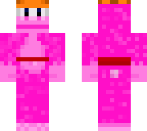 pink monkey with orange hat