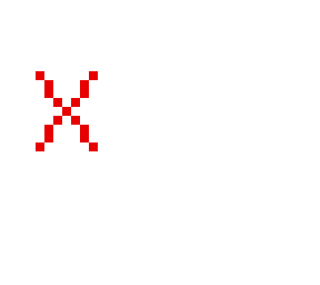 red x