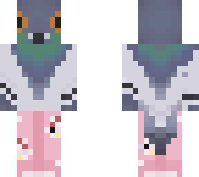 pigeon with hello kitty pajamas