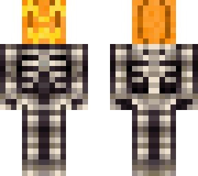 pumpkin headed skeleton