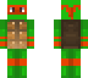 orange ninja turtle skin