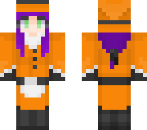 witch costume (orange)