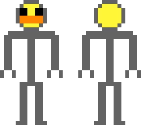 duck stick man