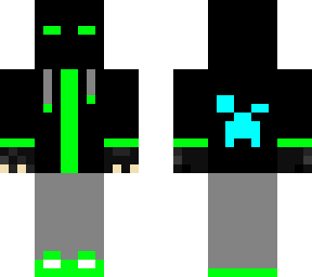 ender gamer with mask and hoodie