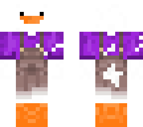 goose with overalls