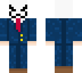 masked fighter in a suit