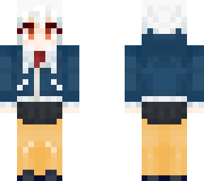 (fix) iko kirino - hoodless, default uniform, anime colour palette