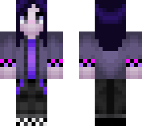 purple and pink checker girl