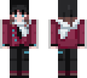 red jacket different hair