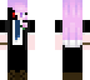 itzvioletkitty in a suit